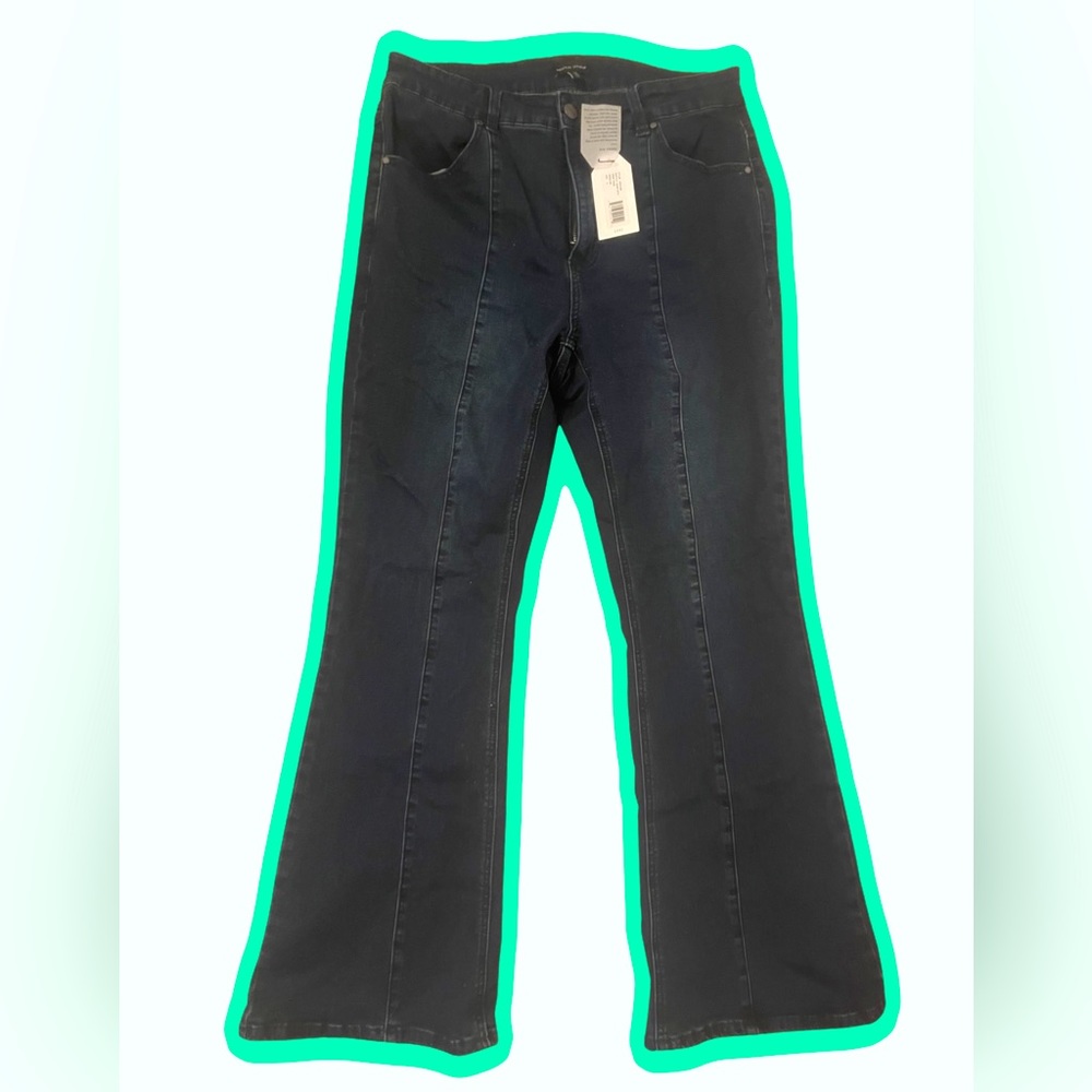 Universal Standard Mariah High Rise Seam Bootcut Jeans - Indigo Ink (12)